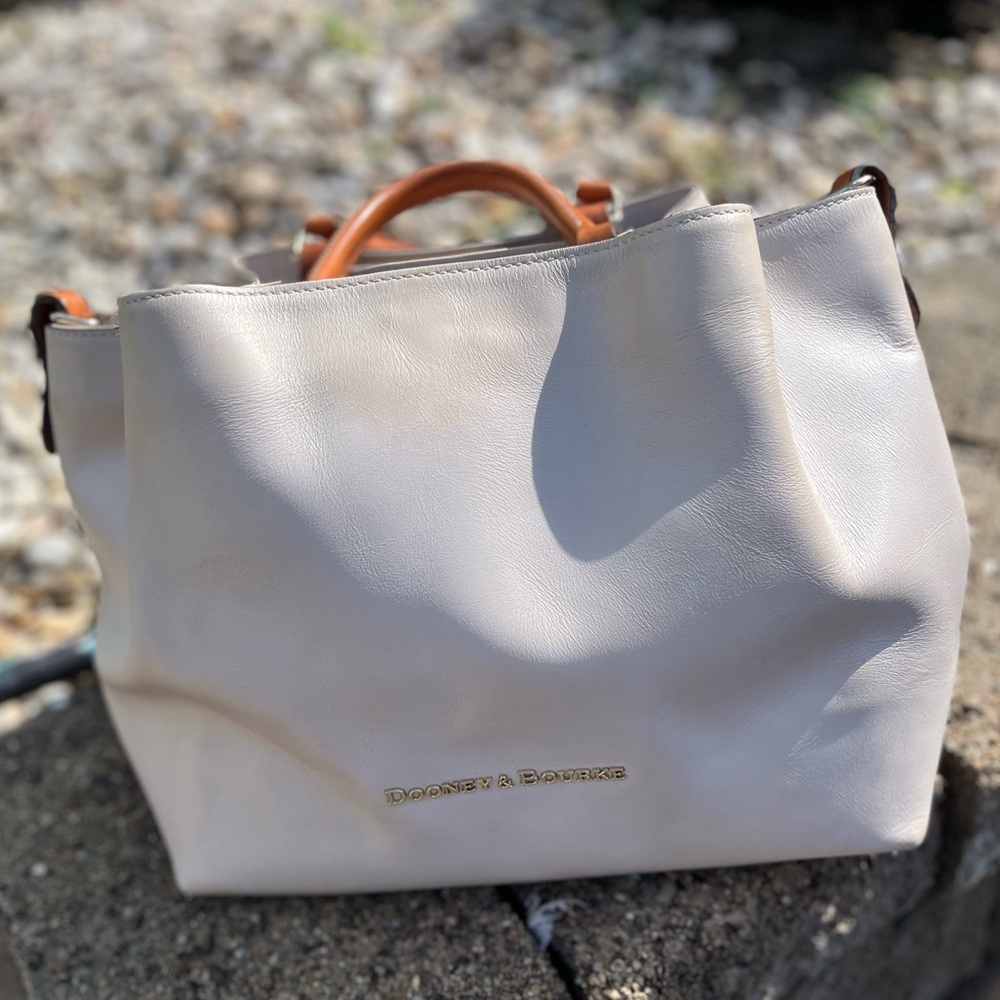 Dooney & Bourke Cream Tote Structured Elegance